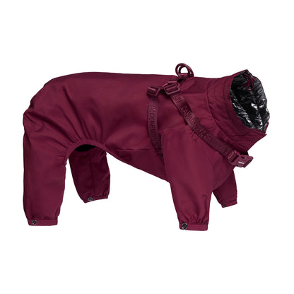 Canada Pooch Dog Snowsuit Harness Plum