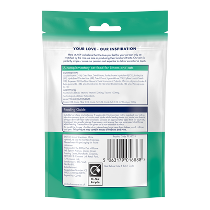 AVA Hairball Health Cat Treats with Chicken 65g