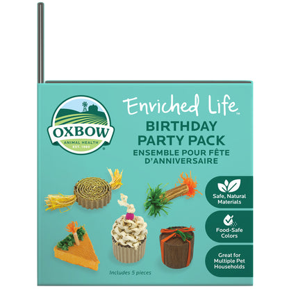 Oxbow Birthday Party Small Animal Chew Toys x5