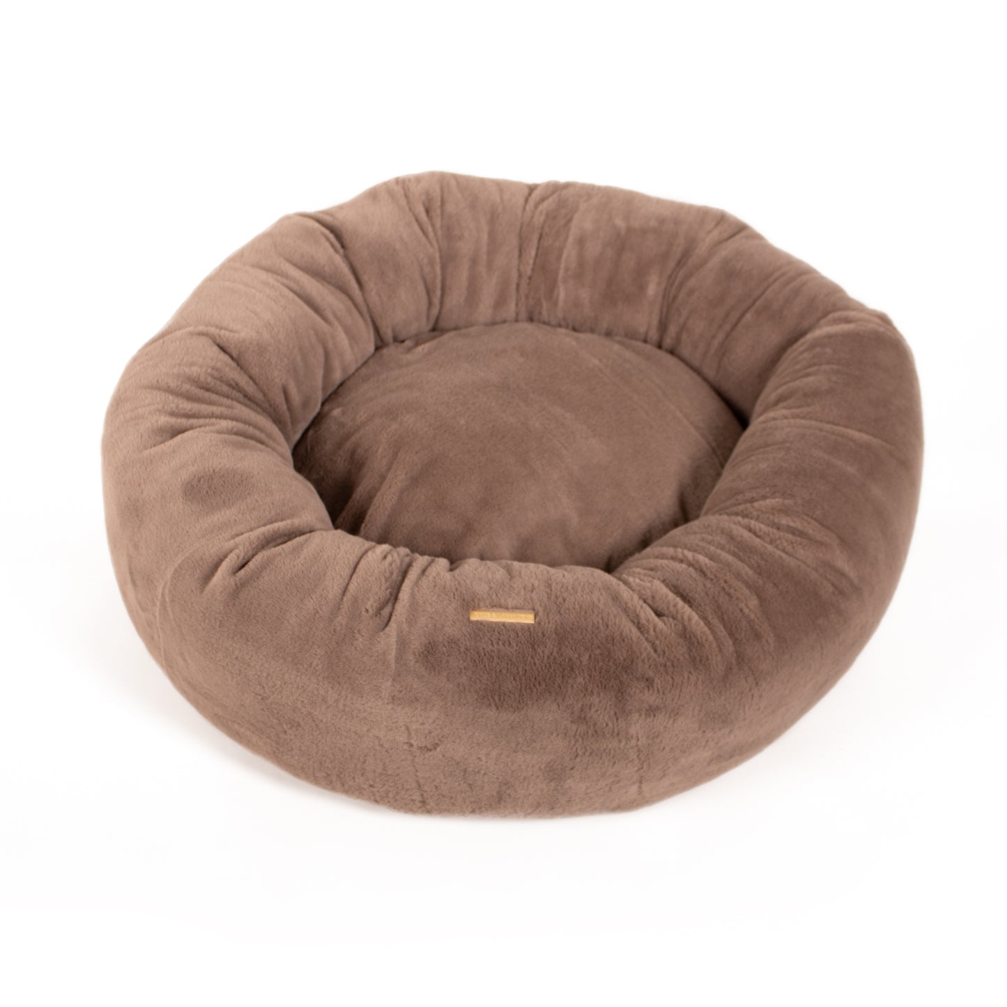 Lords & Labradors Calming Anti-Anxiety Donut Dog Bed Fawn