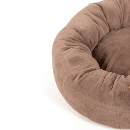 Lords & Labradors Calming Anti-Anxiety Donut Dog Bed Fawn