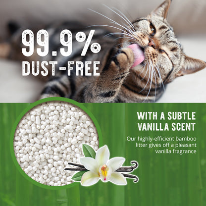 Catit Go Natural Ultra-light Bamboo Clumping Vanilla Scented Cat Litter 3.6kg