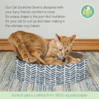 Kitty City Printed Corrugated Cat Bed
