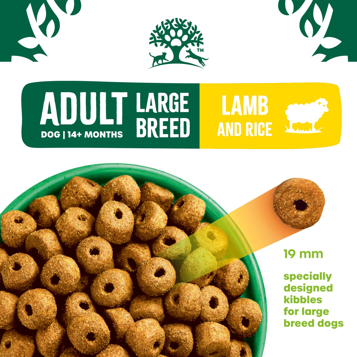 James Wellbeloved Large Breed Adult Dry Dog Food Lamb & Rice 15kg