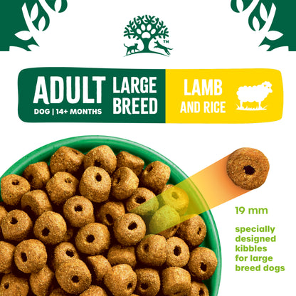 James Wellbeloved Large Breed Adult Dry Dog Food Lamb & Rice 15kg