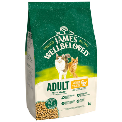 James Wellbeloved Adult Dry Cat Food Turkey 4kg