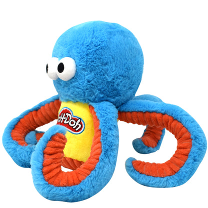 Hasbro Play-Doh Octopus Squeak & Crunch Plush Dog Toy