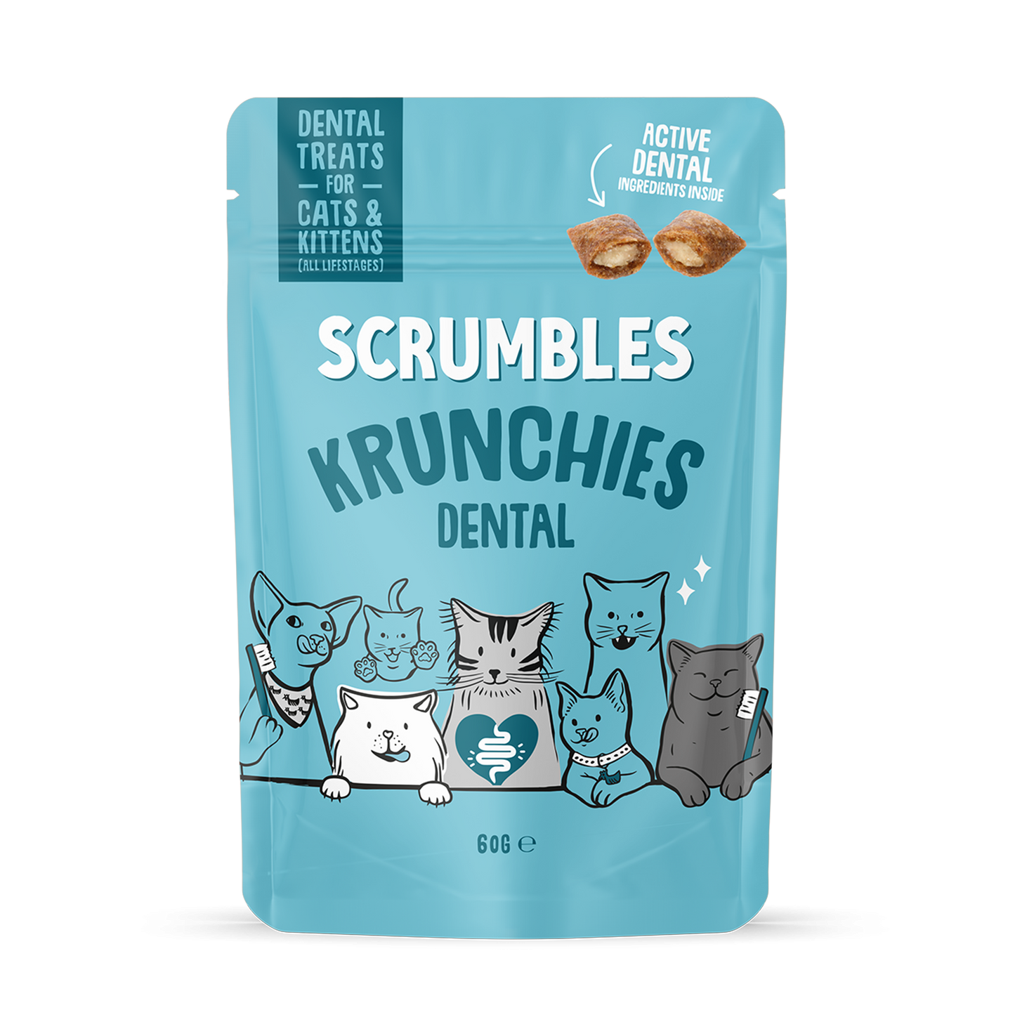 Scrumbles Krunchies Dental Cat Treats