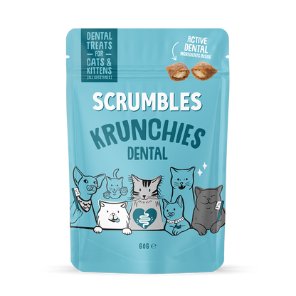 Scrumbles Krunchies Dental Cat Treats