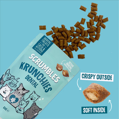 Scrumbles Krunchies Dental Cat Treats