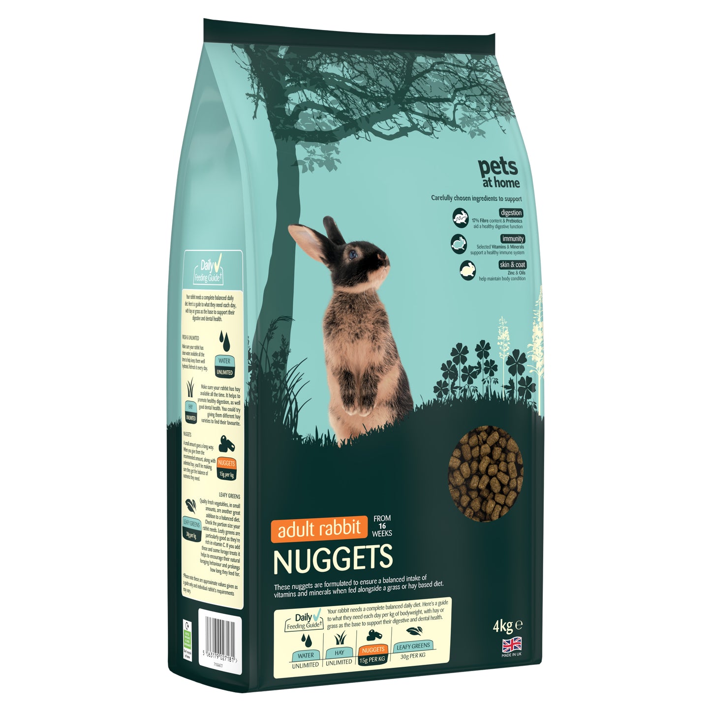 Pets at Home Adult Rabbit Nuggets 4kg