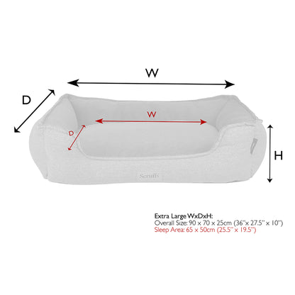 Scruffs Harvard Orthopaedic Box Dog Bed Graphite Grey