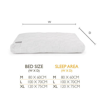 Scruffs Oxford Mattress Dog Bed Silver Taupe