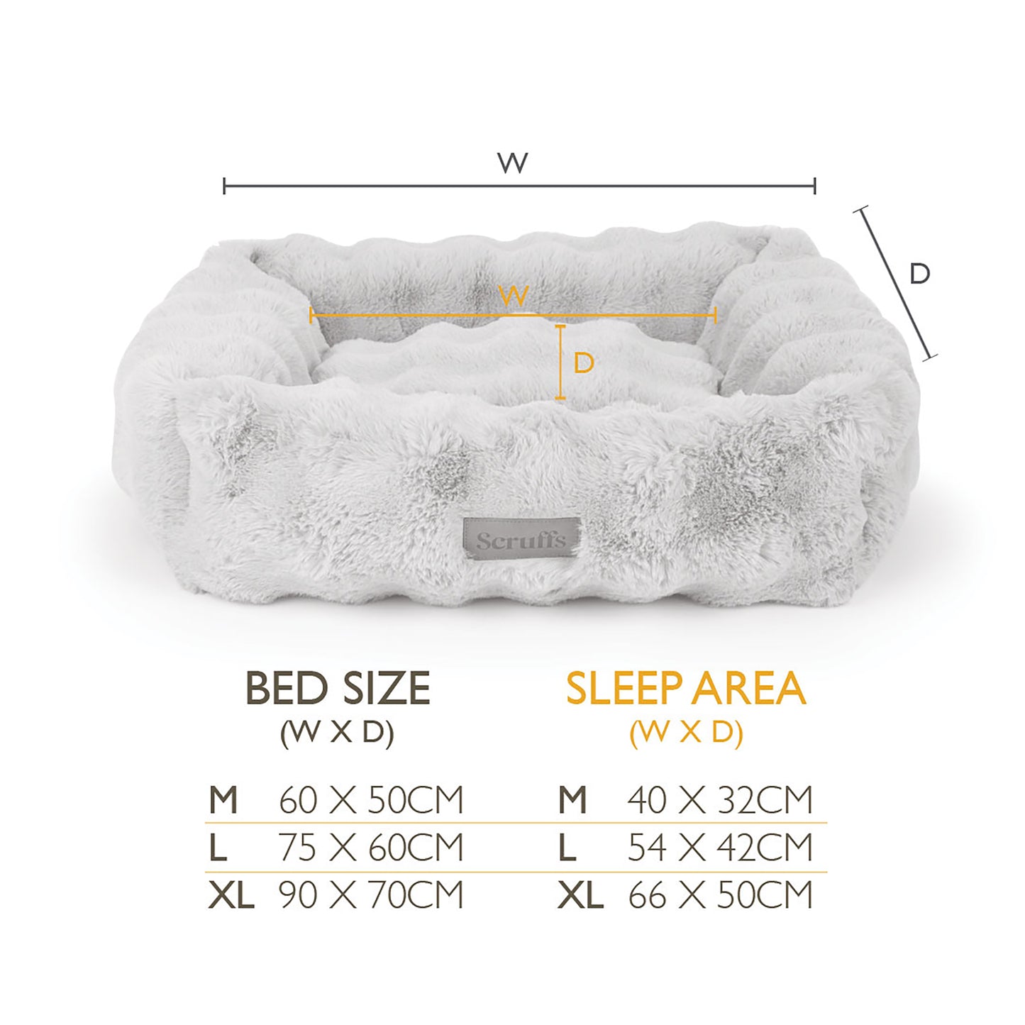 Scruffs Alpine Box Dog Bed Neutral