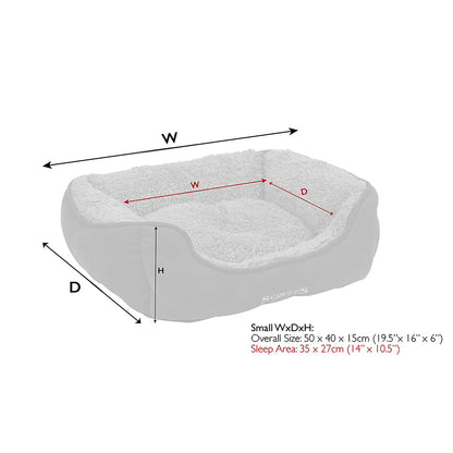 Scruffs Cosy Box Dog Bed Sage Green