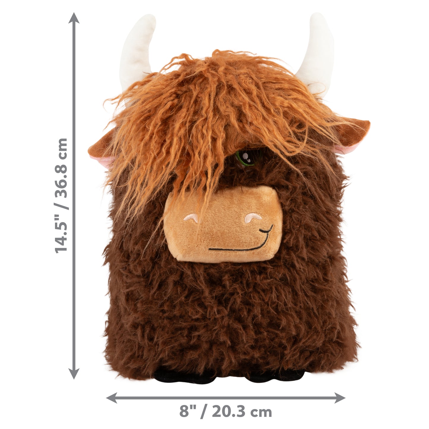 KONG Comfort Jumbo Highland Cow Squeaky Plush Dog Toy X-Large