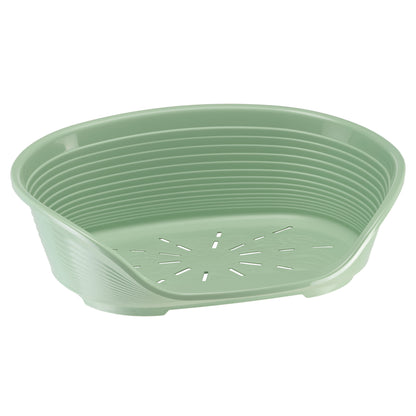 Ferplast Siesta Deluxe Plastic Pet Bed Green