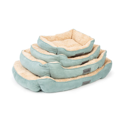 Scruffs Cosy Box Dog Bed Sage Green