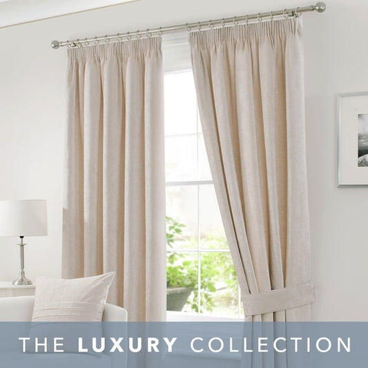 Chenille Pencil Pleat Curtains