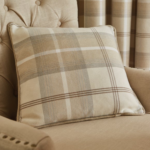 Highland Check Eyelet Curtains