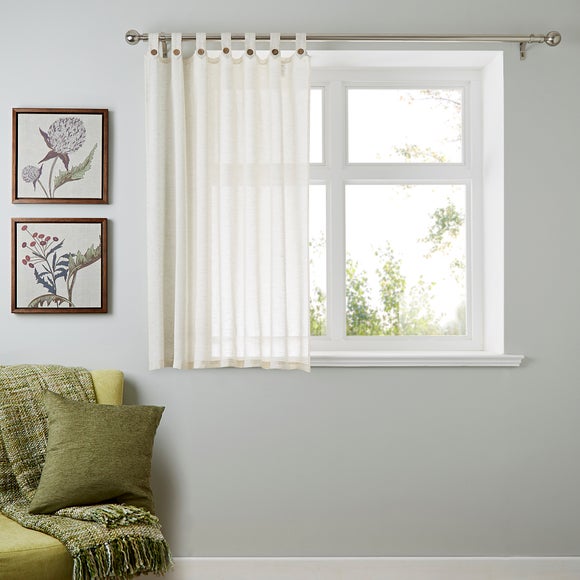 Marley Linen Tab Top Voile Panel