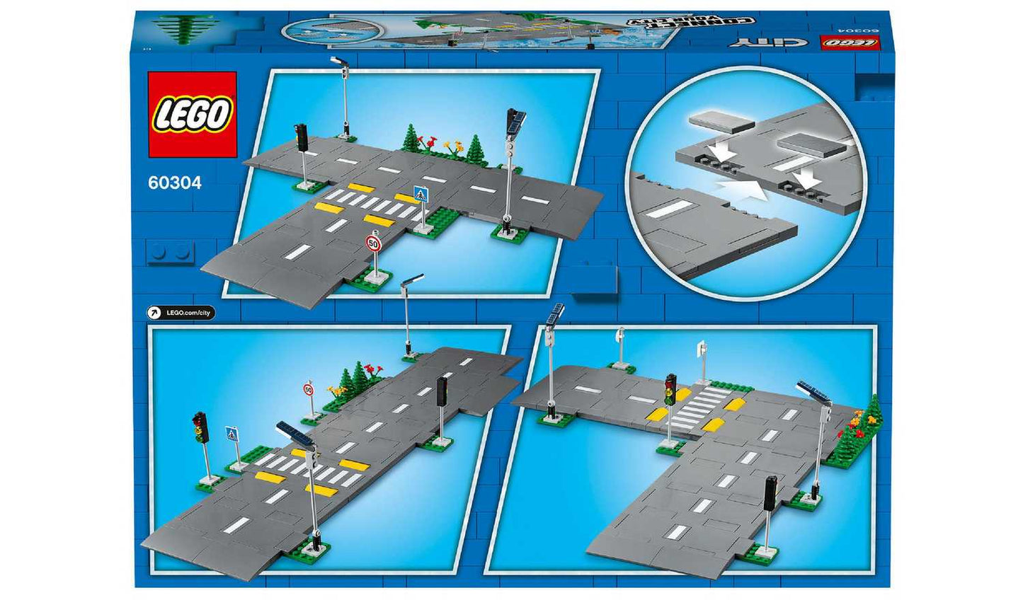 LEGO City Road Plates Building Set with Traffic Lights 60304