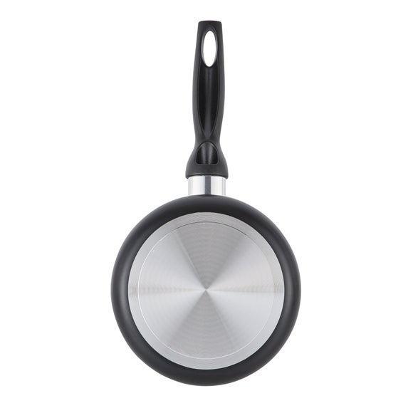 Essentials Non-Stick Aluminium Saucepan, 18cm