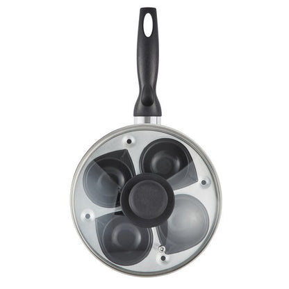 Essentials Non-Stick Aluminium Egg Poacher Frying Pan