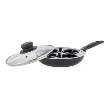 Essentials Non-Stick Aluminium Egg Poacher Frying Pan