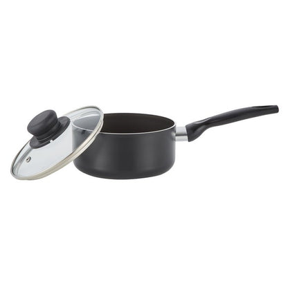 Essentials Non-Stick Aluminium Saucepan, 16cm