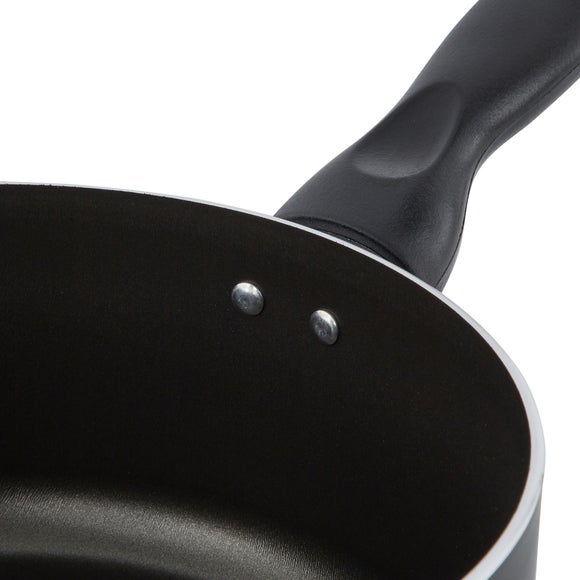 Essentials Non-Stick Aluminium Saucepan, 20cm