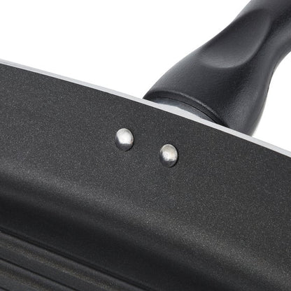Essentials Non-Stick Aluminium Griddle Pan, 28cm