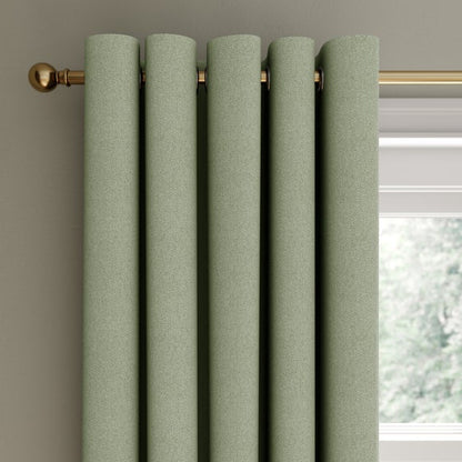 Rotterdam Herringbone Blackout Eyelet Curtains