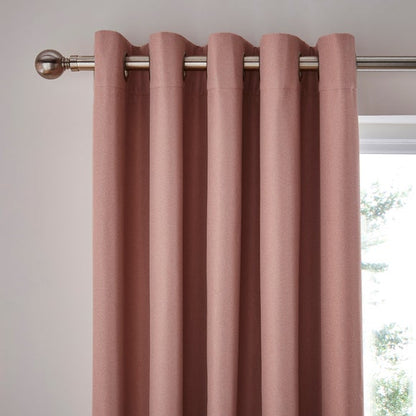 Rotterdam Herringbone Blackout Eyelet Curtains