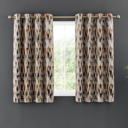 Kelso Cut Velvet Eyelet Curtains