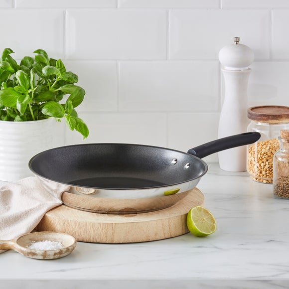 Non-Stick Stainless Steel Frying Pan, 28cm