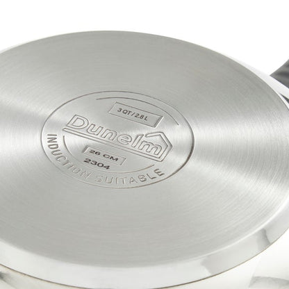 Non-Stick Stainless Steel Stir Frying Pan, 26cm