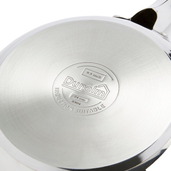 Essentials Non-Stick Stainless Steel Frying Pan, 24cm