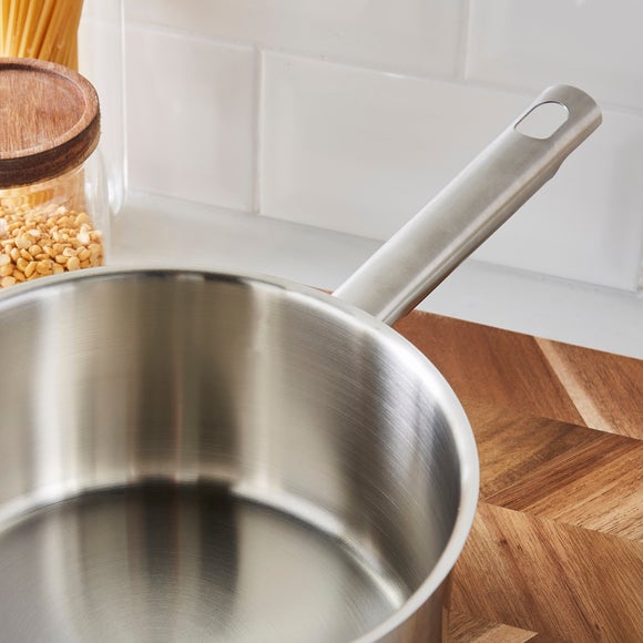 Recycled Stainless Steel Saucepan, 20cm