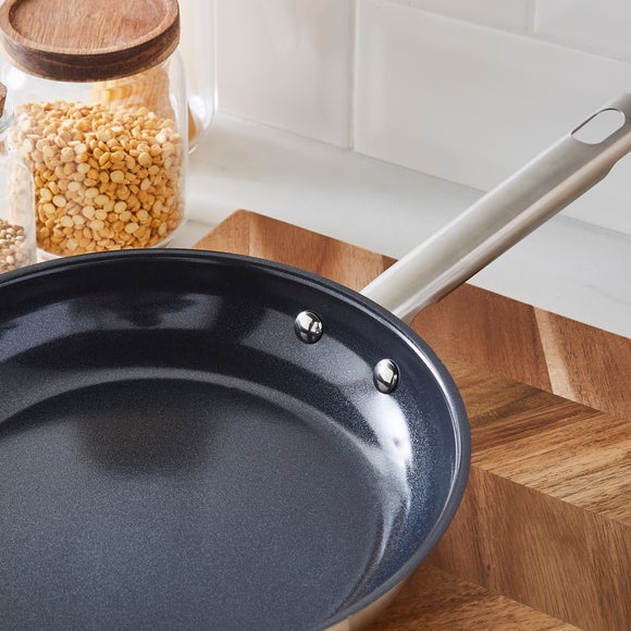 Recycled Stainless Steel Frying Pan, 24cm