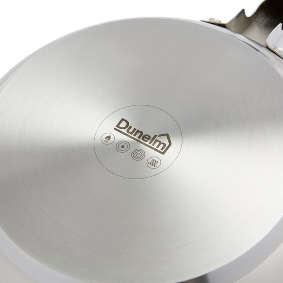 Recycled Stainless Steel Frying Pan, 24cm