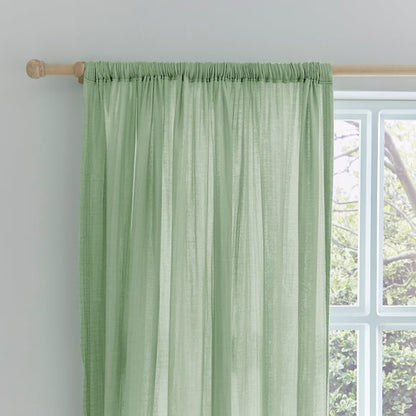 Cotton Muslin Slot Top Curtains