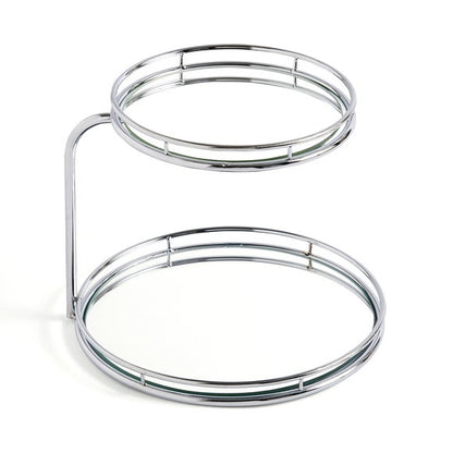 Modern Luxe 2 Tier Mirrored Storage Tray