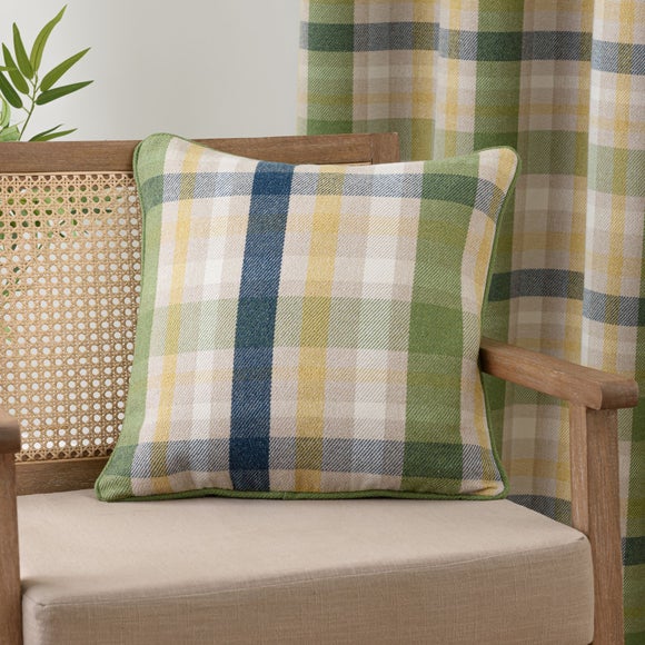 Kempton Check Eyelet Curtains