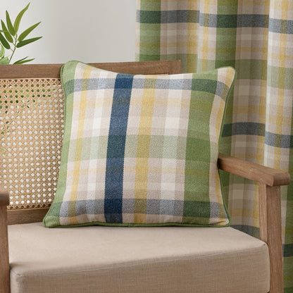 Kempton Check Eyelet Curtains