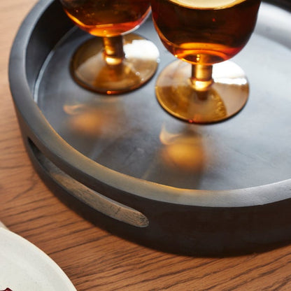Round Wooden Tray