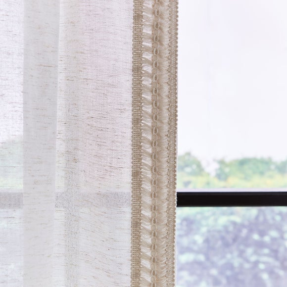 Kaia Crochet Slot Top Voile Panel