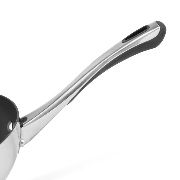 Non-Stick Tri Ply Stainless Steel Frying Pan and Wok 2 Piece Set