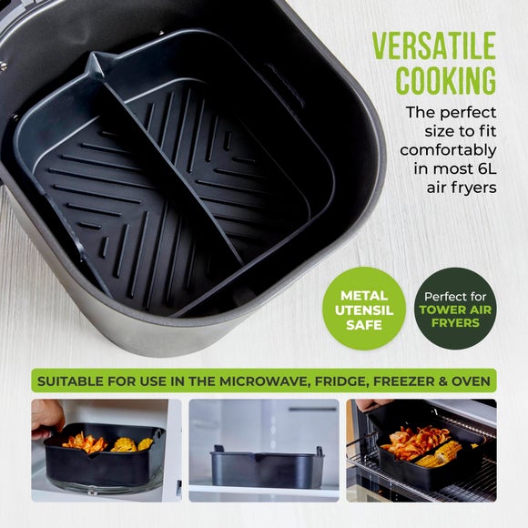 Tower Square Solid Tray With Divider