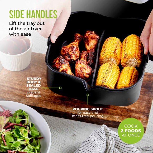 Tower Square Solid Tray With Divider